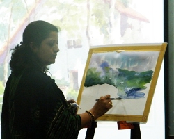 Demostration by Chitra Vaidya at Jnana Prabodhini Prashala Pune, 2011