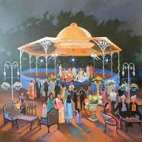 Painting at wedding ceremony by Chitra Vaidya - 4	