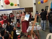 Painting workshop by artist Chitra Vaidya at Mood Indigo, IIT Bombay - 4