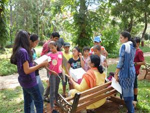 Outdoor Sketching Workshop at Mumbai organised by Art India Faoundation and conducted by Chitra Vaidya - 7th June 2015