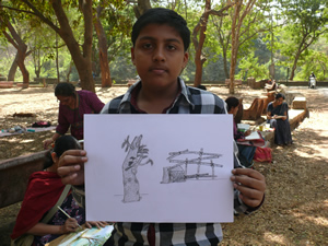 Outdoor Sketching and Painting Workshop at Borivali National Park, Mumbai