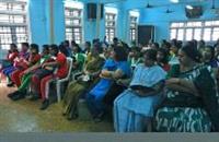 Painting demonstration by Chitra Vaidya at Madhavrao Bhagwat High School, Mumbai