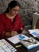 Watercolour Painting Workshop at Indiaart Gallery - 1