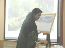 Painting Demonstration at Jnana Prabodhini Prashala, Pune