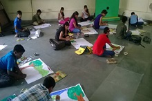 As a Judge at 'Earth Day Painting Competition', BNHS - 2014