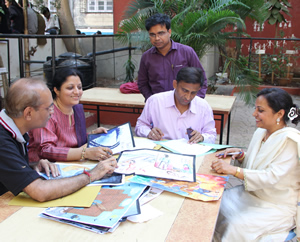 As a judge at the Inter College festival Blow - Fest