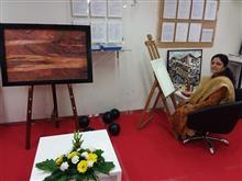 Exhibition of Paintings by Chitra Vaidya at IndusInd Bank, Bandra, Mumbai - 2