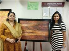 Exhibition of Paintings by Chitra Vaidya at IndusInd Bank, Bandra, Mumbai - 5