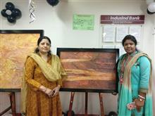 Exhibition of Paintings by Chitra Vaidya at IndusInd Bank, Bandra, Mumbai - 8