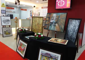 Exhibition of Paintings by Chitra Vaidya at IndusInd Bank, Pedder Road, Mumbai