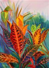 Colourful Leaves, Print by Chitra Vaidya 