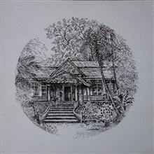  Goan House - 5, Print by Chitra Vaidya 