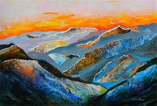 Kumaon Himalayas, Print by Chitra Vaidya 