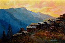 Twilight at Shoja, Himachal, Print by Chitra Vaidya 