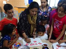 Photo Gallery of Art Workshop for children and parents for an IT company at Pune